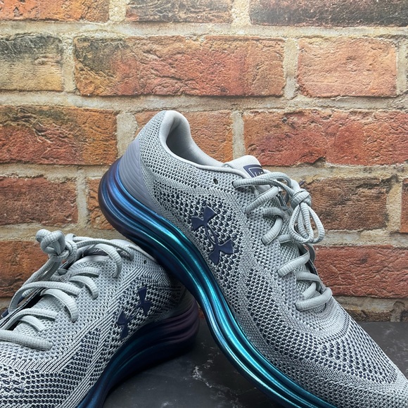 Under Armour UA Liquify Running Shoes 3021946 • Gray/Blue Men’s NWOT - Picture 2 of 7